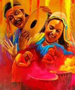 Colorful Indian Festival Art Paint By Numbers