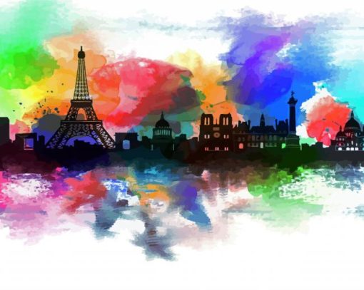 Colorful Paris Paint By Numbers