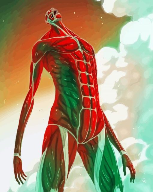 Colossal Titan Attack On Titan Paint By Numbers