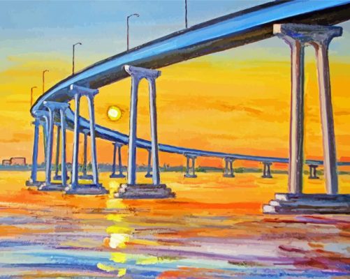 Coronado Bridge Art Paint By Numbers