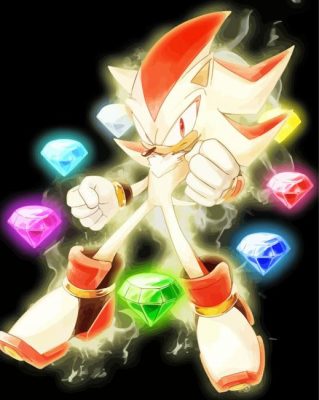 Crystal Shadow The Hedgehog Sonic Paint By Numbers