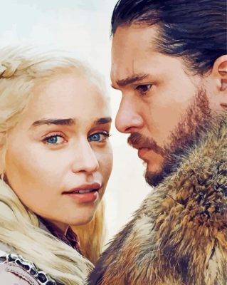 Daenerys And Jon Snow Paint By Numbers