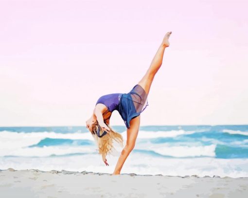 Dancer On Beach Paint By Numbers