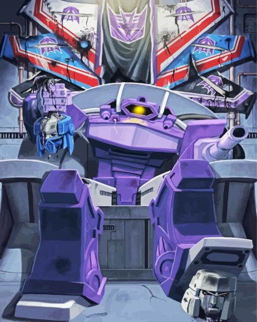 Decepticon Transformers Paint By Numbers