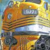 Diesel Locomotive Art Paint By Numbers