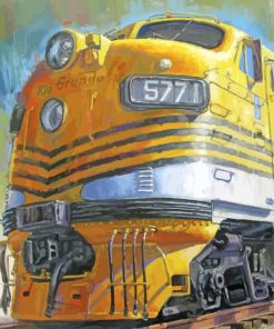 Diesel Locomotive Art Paint By Numbers