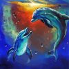 Dolphins In The Ocean Paint By Numbers