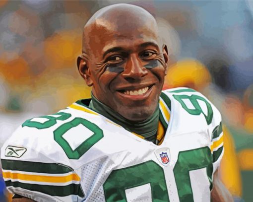 Donald Driver Footballer Paint By Numbers