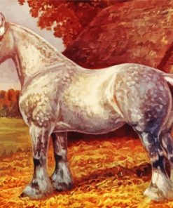 Draft Horse In Farm Paint By Numbers