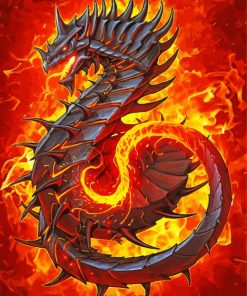 Dragon Fire Paint By Numbers