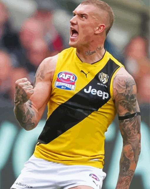 Dustin Martin Richmond Tigers Player Paint By Numbers
