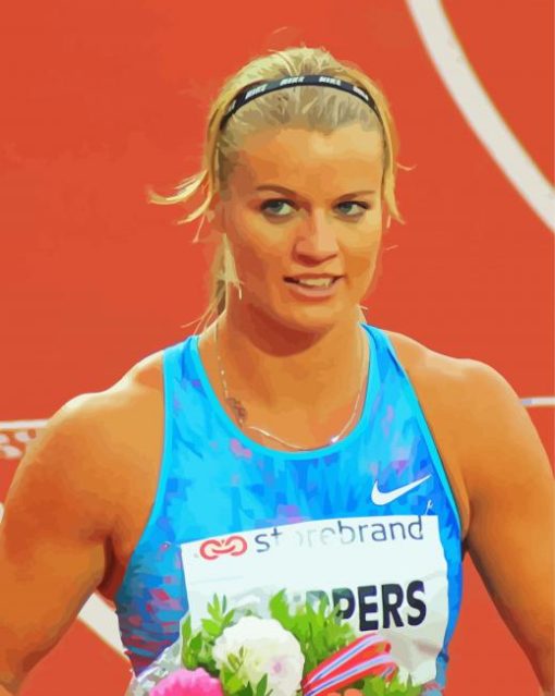 Dutch Athlete Dafne Schippers Paint By Numbers