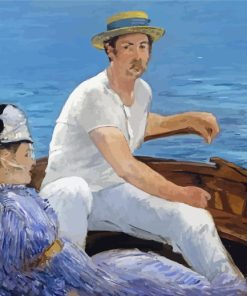 Edouard Manet Boating Paint By Numbers