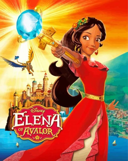 Elena Of Avalor Poster Paint By Numbers