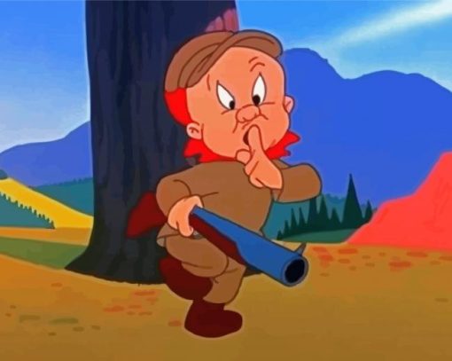 Elmer Fudd Looney Tunes Character Paint By Numbers