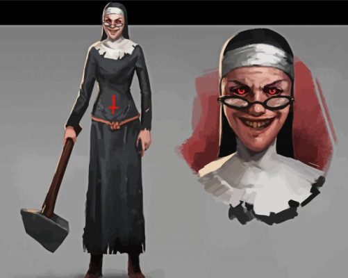 Evil Nun Paint By Numbers