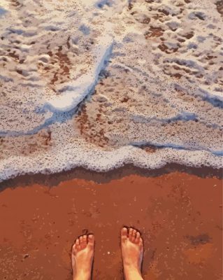 Feet In The Sea Paint By Numbers