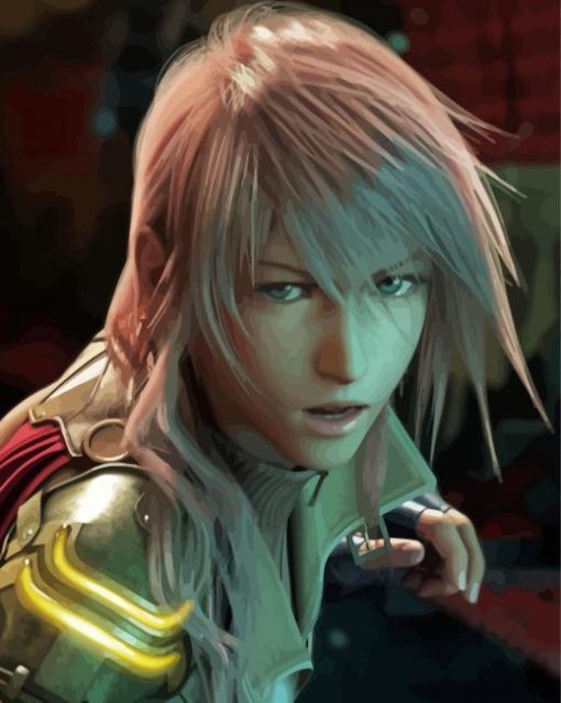 Final Fantasy XIII Game Lightning Paint By Numbers