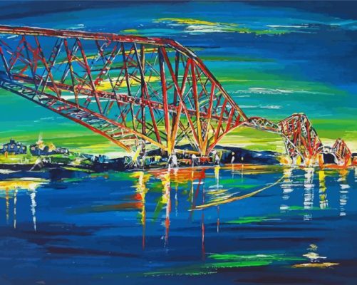 Forth Bridge Art Paint By Numbers