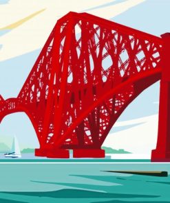 Forth Railway Bridge Poster Paint By Numbers