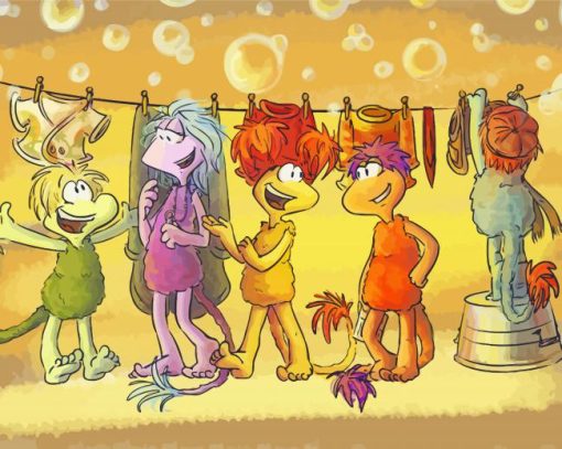 Fraggle Rock Laundry Day Paint By Numbers