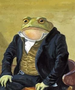 Frog Wearing Suit Paint By Numbers
