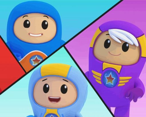 Go Jetters Characters Paint By Numbers