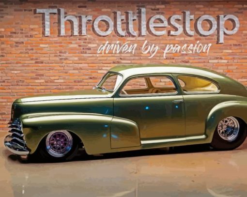 Golden 48 Chevy Fleetline Paint By Numbers