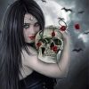 Gothic Girl Skull Paint By Numbers