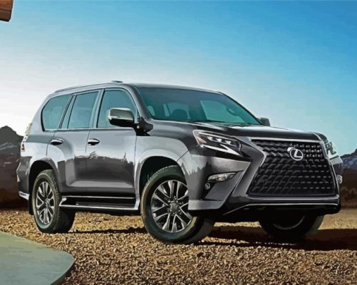 Grey Lexus Gx Car Paint By Numbers