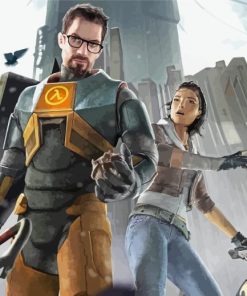 Half Life Art Illustration Paint By Numbers