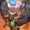 Hawkgirl Art Paint By Numbers