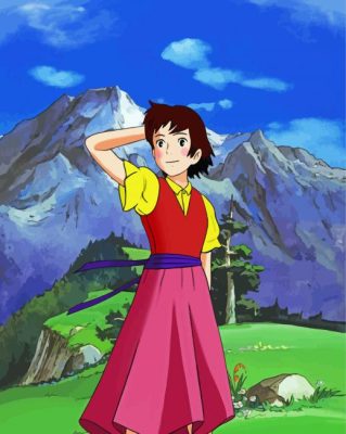 Heidi Anime Paint By Numbers