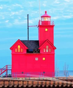 Holland Michigan Lighthouse Paint By Numbers