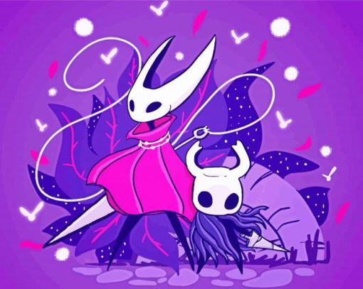 Hollow Knight Hornet And Vessel Paint By Numbers