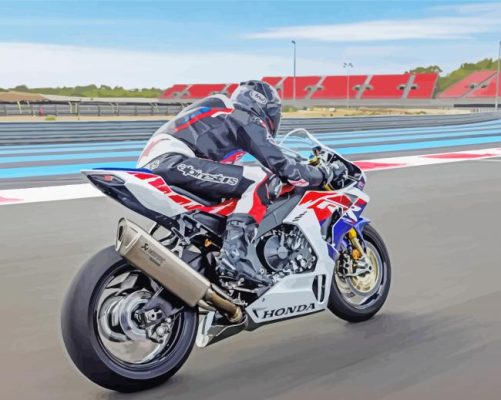 Honda Fireblade Illustration Paint By Numbers