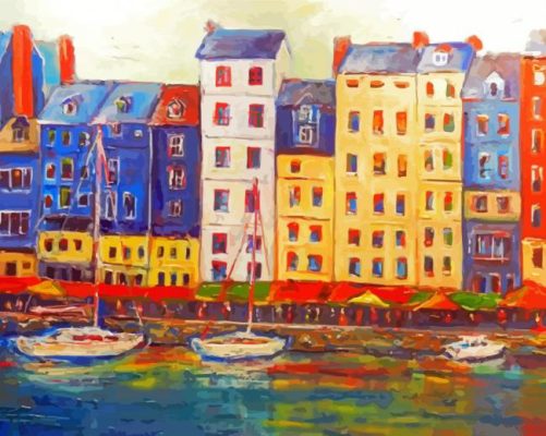 Honfleur France Art Paint By Numbers