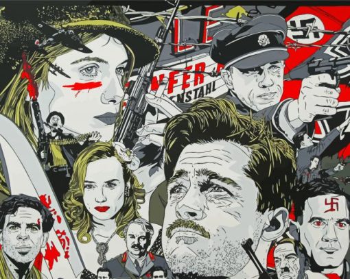 Illustration Inglorious Basterds Paint By Numbers