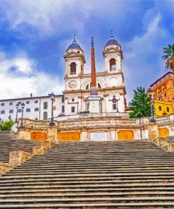 Italy Rome The Spanish Steps Paint By Numbers