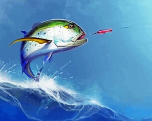 Jack Trevally Fish Art Paint By Numbers