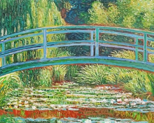 Japanese Footbridge Paint By Numbers