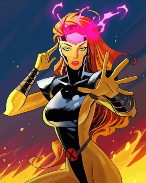 Jean Grey Paint By Numbers