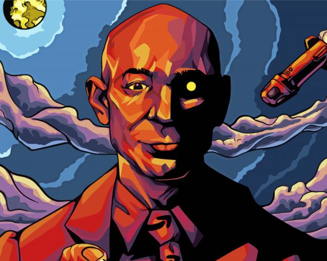 Jeff Bezos Illustrations - Paint By Numbers - Painting By Numbers Art