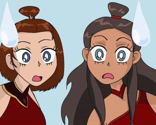 Katara And Suki Paint By Numbers