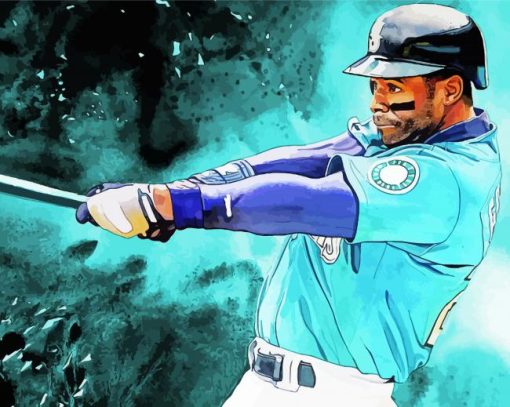 Ken Griffey Jr Paint By Numbers