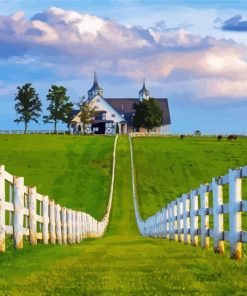 Kentucky Farm Landscape Paint By Numbers