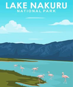 Lake Nakuru Poster Art Paint By Numbers