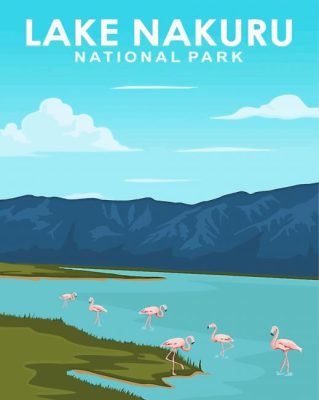 Lake Nakuru Poster Art Paint By Numbers