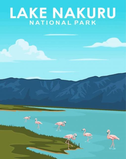 Lake Nakuru Poster Art Paint By Numbers