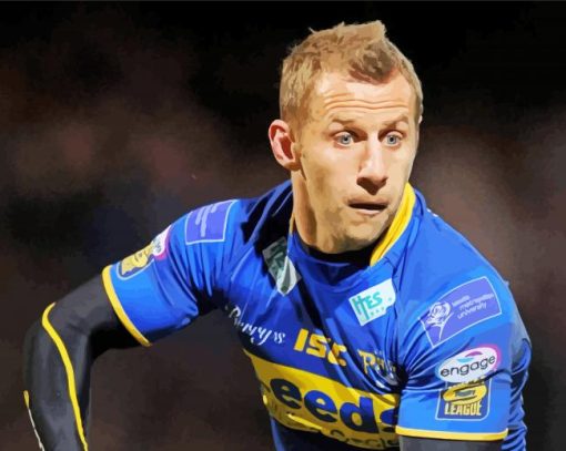 Leeds Rhinos Rugby Player Paint By Numbers